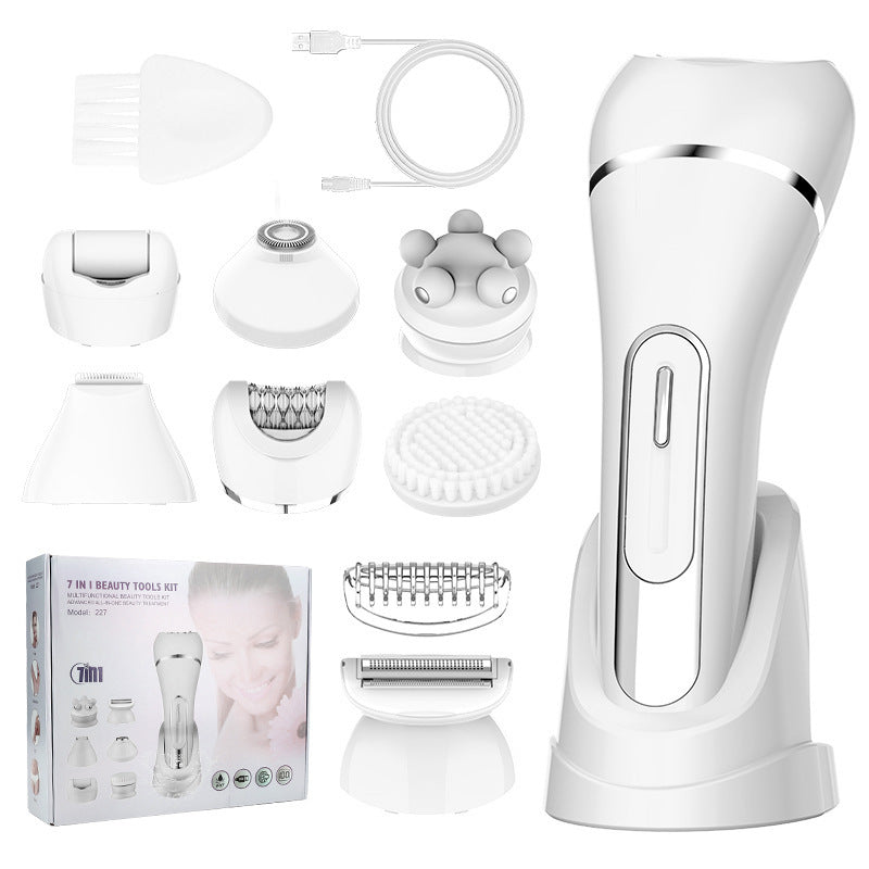 Wal-Mart Hot Sale Women's Shaving 7 in 1 Multifunctional Hair Puller Foot Grinder Scraper suit Private Hair Removal eprolo